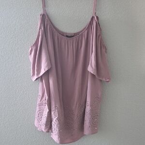 Torrid Mauve Cold Shoulder Blouse